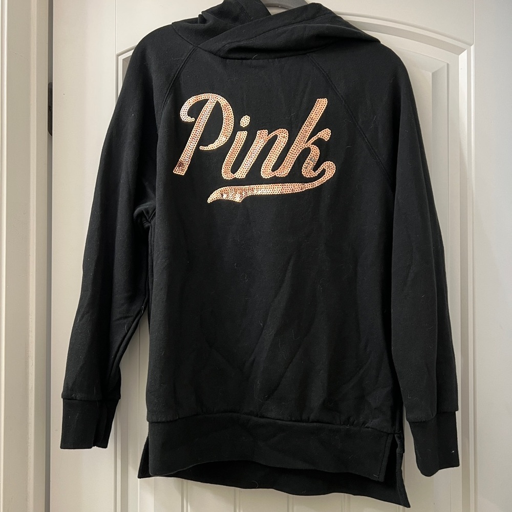 PINK Sequin Pullover, size USA XS